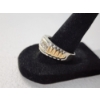 Image 3 : Stunning 14K Gold Two-Tone Ring With Diamonds - Size 10.5 - TW: 6.3g