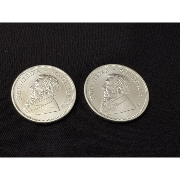 2 - 2023 South African Krugerrand .999 Fine Silver Troy Ounce Coin - MINT CONDITION