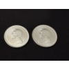 Image 1 : 2 - 2023 South African Krugerrand .999 Fine Silver Troy Ounce Coin - MINT CONDITION