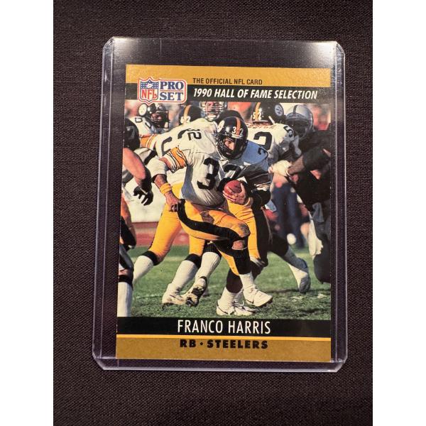 Exceptional 1990 Franco Harris Pittsburgh Steelers Pro Set Football Card - Mint Condition