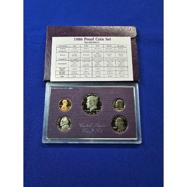 1986-S United States Mint Proof Set