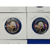 Image 5 : x11 Colorized Statehood Quarters Including Elvis Presley, Flowers, Lighthouses FV: $2.75
