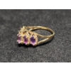 Image 5 : 10K Gold Ring Ft. Beautiful Purple Stones Weighing 2.2 Grams