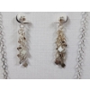 Image 9 : GORGEOUS NEVER WORN Sterling Silver Extraordinary Italian Made Necklace & Earring Set ~ 11.5 Grams