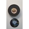Image 3 : 2019 Mythical Forest Germania Mint 1 Troy Oz .9999 Fine Silver Bejeweled Oak Leaf - Mintage 142/500