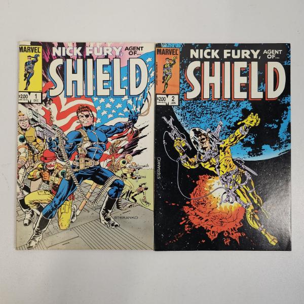 Marvel Comic Books Nick Fury Agent Of SHIELD Issues 1 And 2 Set 1983