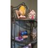 Image 2 : Louisville Home Pickup - Tall Metal & Glass Shelves Display / What Not Stand - Excellent Like New


