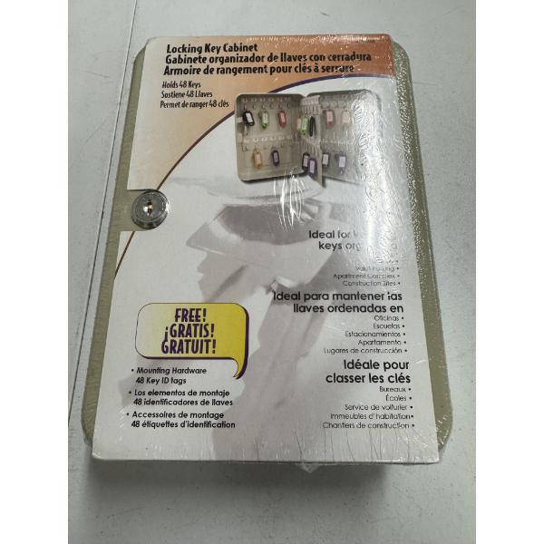 Locking Key Cabinet 10" x 7" - Holds 48 Keys - Brand New In Package