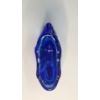 Image 6 : Vintage Fenton Cobalt Blue Hand Painted Artist Signed Glass Shoe