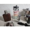 Image 4 : Lot of Assorted Kitchen/Drink Items: Pot, Thermometer, Shaker, Flask, Utensils, Glass Stirrers 