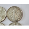 Image 3 : Four Assorted Years 90% Silver Walking Liberty Half Dollars - FV: $2.00