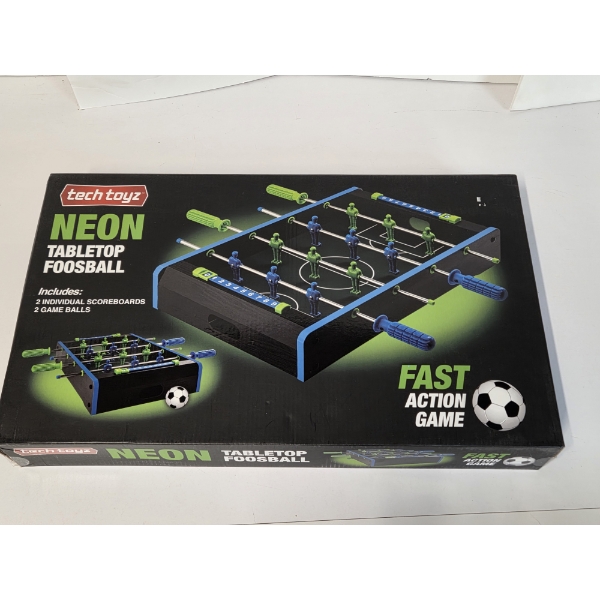 Brand New Tech Toys Neon Tabletop Foosball Game