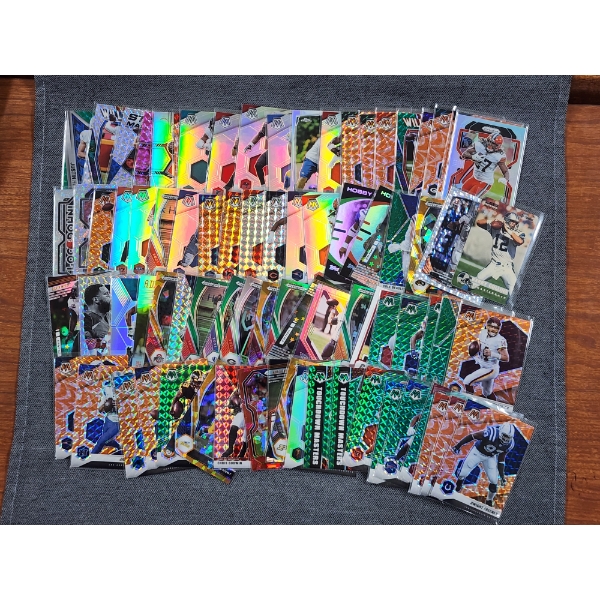 Large Lot of About 80 Assorted Near Mint Football Trading Cards - Many Rookies, Refractors & More!