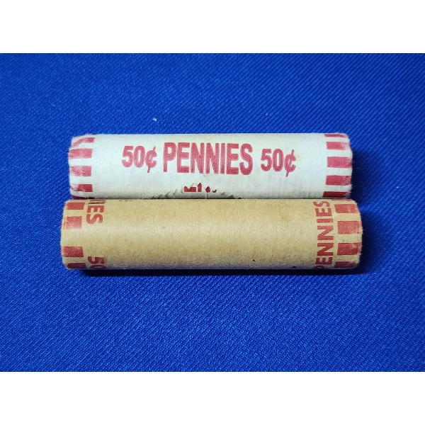 x2 Bankrolls of U.S. Cents: 2010 Log Cabin & 2009 Formative Years 