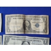 Image 3 : x4 United States $1 Blue Seal Silver Certificates: Series: 1957 & 1957-A FV: $4.00