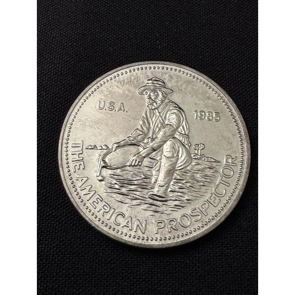 Rare 1985 Englehard The American Prospector .999 One Troy Ounce Fine Silver - Mint Condition