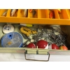 Image 12 : Rebel Tackle Box - Fishing - 3 pull out trays - filled with Lures - Bobbers - Hooks - Etc 