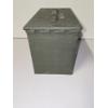 Image 4 : (1) Military Style Vintage Metal Ammo Transport Can Storage Box