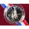Image 2 : 1995 US Olympic Atlanta Centennial Olympic Games Clad Half Dollar Proof Coin in Original Packaging 