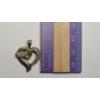 Image 4 : 10K Yellow Gold Open Heart Pendant Featuring Pave Diamonds - Weight: 2.4g