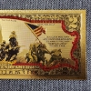 Image 4 : Marine Forces 250th Anniversary Nov 10, 1775 - 2025 ~ Raising Flags ~ 9999 $2 Gold Foil Note ~ MINT