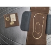 Image 1 : Brand New! The Fabian Collection Gold Tone Pin, Necklace & Bracelet Collection With Matching Flannel