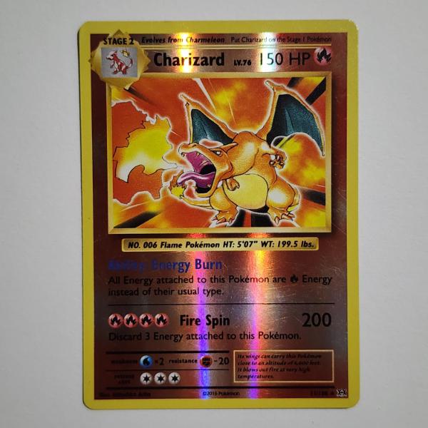 Charizard 11/108 Reverse Holo RARE Vintage Pokemon Trading Card ~ HIGHER GRADE CONDITION! 