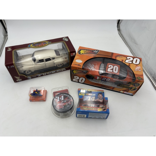2 Collectible Cars - Small Car - Old Spice Stewart 14 - Small Airplane - In Packaging