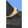 Image 3 : Tests As 14K Gold Sapphire & Trillion Diamond Ring - Size 8.5 - Weight: 3.7g