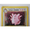 Image 2 : Vintage 1999 Pokemon Trading Card - Erika's Clefable Holo #3/132 - In Sleeve
