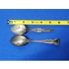 Image 9 : 2 - Vintage Sterling Silver Collectible Spoons: Elgin Academy & Indian Totem Pole - TW: 41.7g