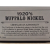 Image 4 : Two 1920's Buffalo Nickels with Folio Displays and Certificates of Authenticity - GREAT CONDITION!!!