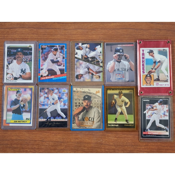 10 Assorted Don Mattingly Trading Cards Including 1984 Topps & More