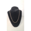 Image 1 : 14K Yellow Gold 18" Figaro Diamond Cut Chain Necklace - Weight: 7.7g