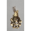 Image 5 : 14K Gold Necklace Pendants & Studback Earrings - Total Weight: 1.9g