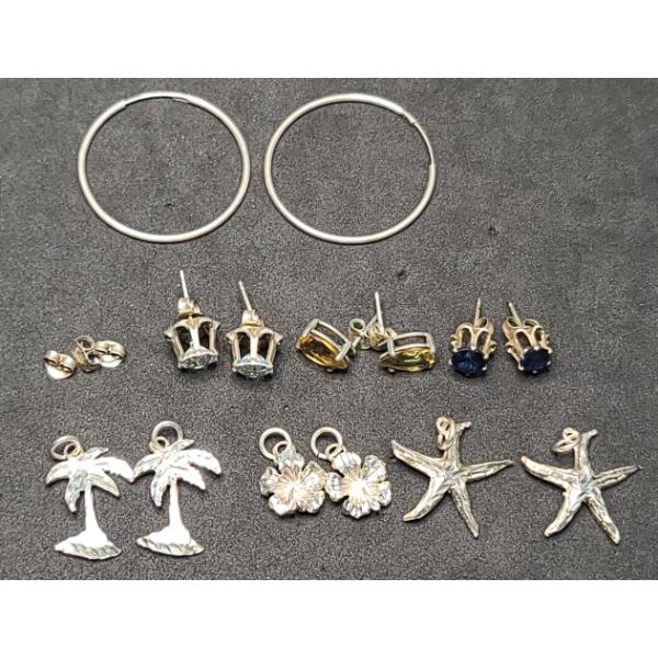 Assorted Sterling Silver Jewelry - Total Weight: 11.8g