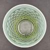 Image 3 : Vintage Fenton Art Glass Topaz Green Opalescent Hobnail Uranium Glass Tumbler