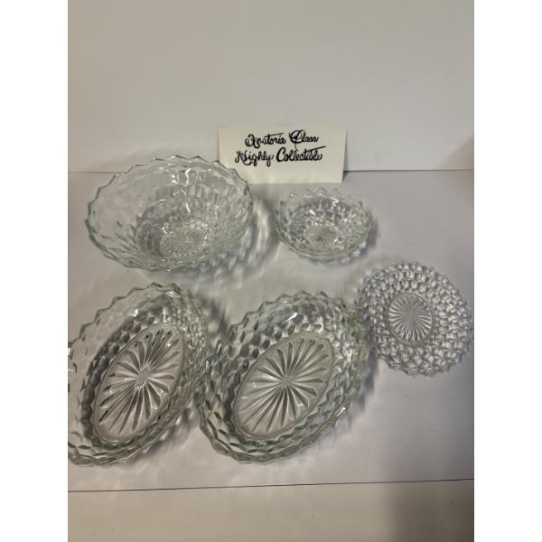 Fostoria Glassware Collection - Bowls - Plates - Candy Dishes