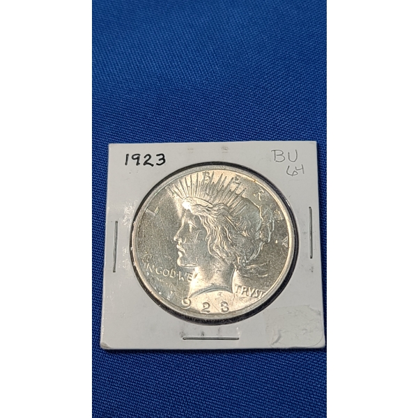 1923 BU 64 90% Silver Peace Dollar