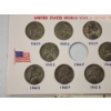 Image 2 : x18 Assorted Years/Mint Marks Wartime 35% Silver Nickels Including Display FV: $0.90