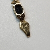 Image 3 : 14K Yellow Gold Tennis Bracelet w/ Dark Gemstone Links - 8" - Total Weight: 11.6g