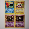Image 1 : Four Vintage Pokemon Trading Cards Including Rare & Unown Cards ~ All Near Mint