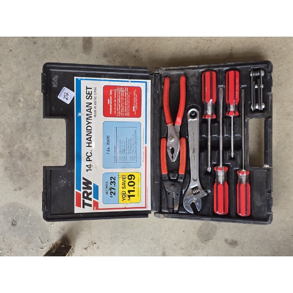 Home Improvement Tool Kit in Plastic Case