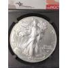 Image 2 : 2023 NGC First Day Of Issue MS 70 1 Oz .999 Fine Silver American Eagle- Signed John M. Mercanti 