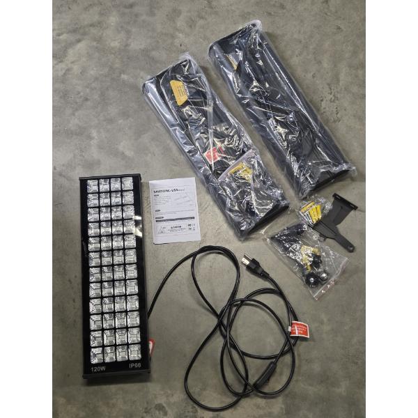 Three Brand New In Box 120W LED Black Light Bars! 