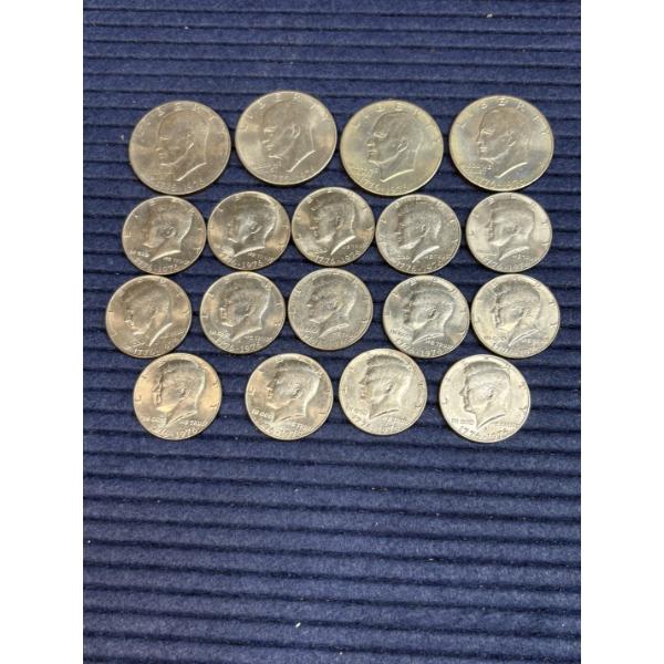 Bicentennial Kennedy Half Dollars & Eisenhower Dollars - FV $11.00