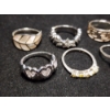 Image 5 : Stunning Sterling Silver Rings Ft. Turquoise Stone & More  - Total Weight: 17.9 Grams