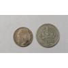 Image 4 : 1909 Belgium Leopold II 50 Centimes 83.5% Silver Coin & 1949 Swedish 50 öre 60% Silver Coin 