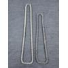Image 1 : Two Larger Sterling Silver Necklaces Weighing A Total Of 71.6 Grams