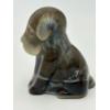 Image 4 : Adorable Degenhart Vintage Glass Dog Figurine- Dapper Gray Slag